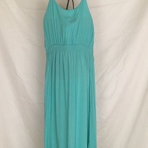 Poetry Seagreen‎ Strapless Summer Maxi Dress